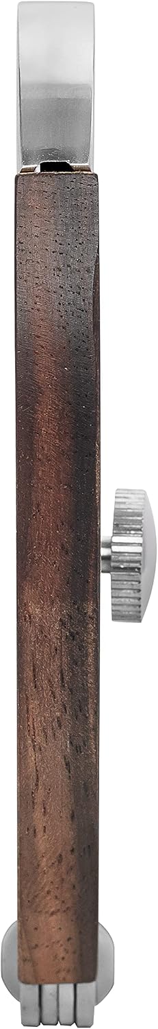 Xikar Xi3 Cigar Cutter, 54 Ring Gauge, Unique Teardrop Shape, 440 Stainless Steel With An HRC of 57, Black Macassar Ebony