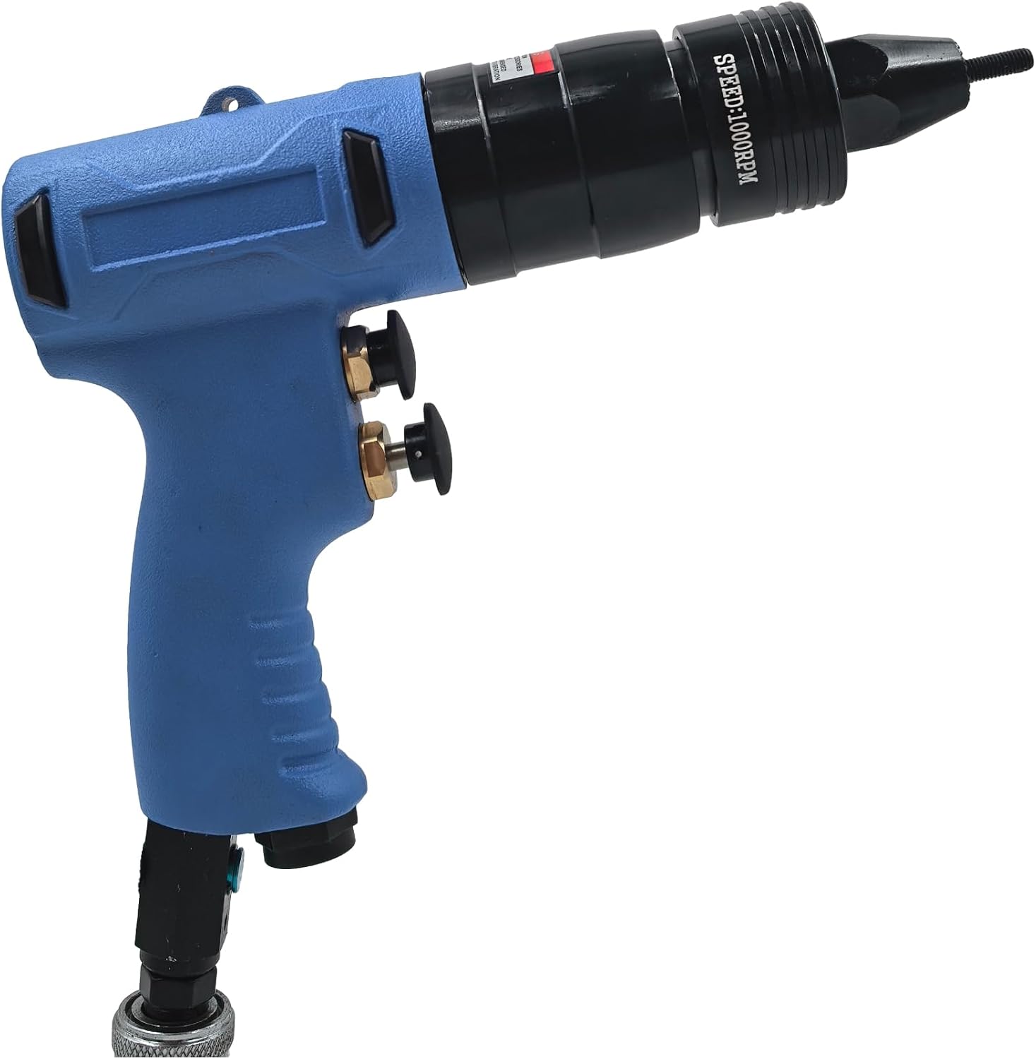 Air Rivet Nut Tool Kit, Pneumatic Pull Nut Setter with M5, M6 Mandrels for Sheet Metal Fastening Threaded Insert Installation