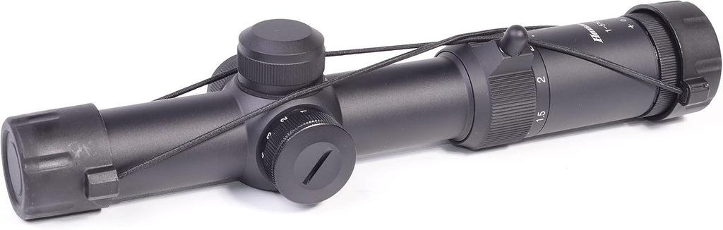 Hammers 1-5X24 Lightweight 30mm Tube Clean View Low Light Profile Quick Action Dot Reticle Rifle Scope w/One Piece Offset Mount