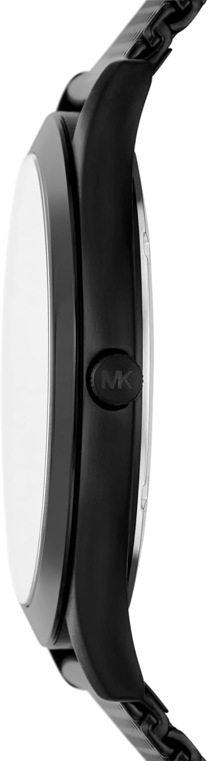 Michael Kors MK9122 - Slim Runway Three-Hand Beige Gold-Tone Stainless Steel Watch