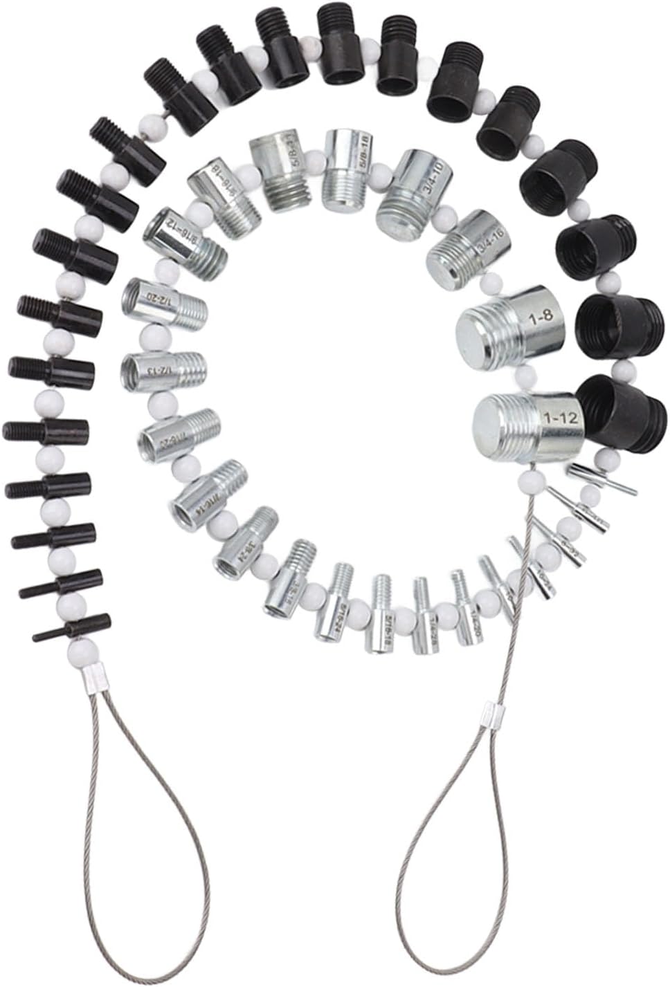 Nut and Bolt, Thread Nut And44 Male Female Thread Identifier Gauges 23 Inch and 21 Metric Sizes, Nut & Bolt Assortment Sets