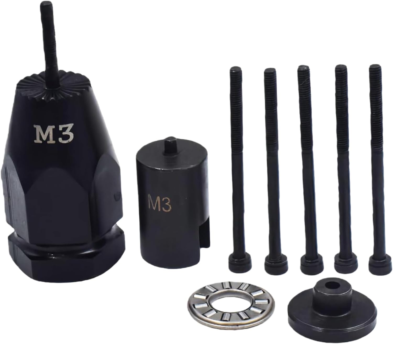 Air Rivet Nut Tool Kit, Pneumatic Pull Nut Setter with M3, M4 Mandrels for Sheet Metal Fastening Threaded Insert Installation