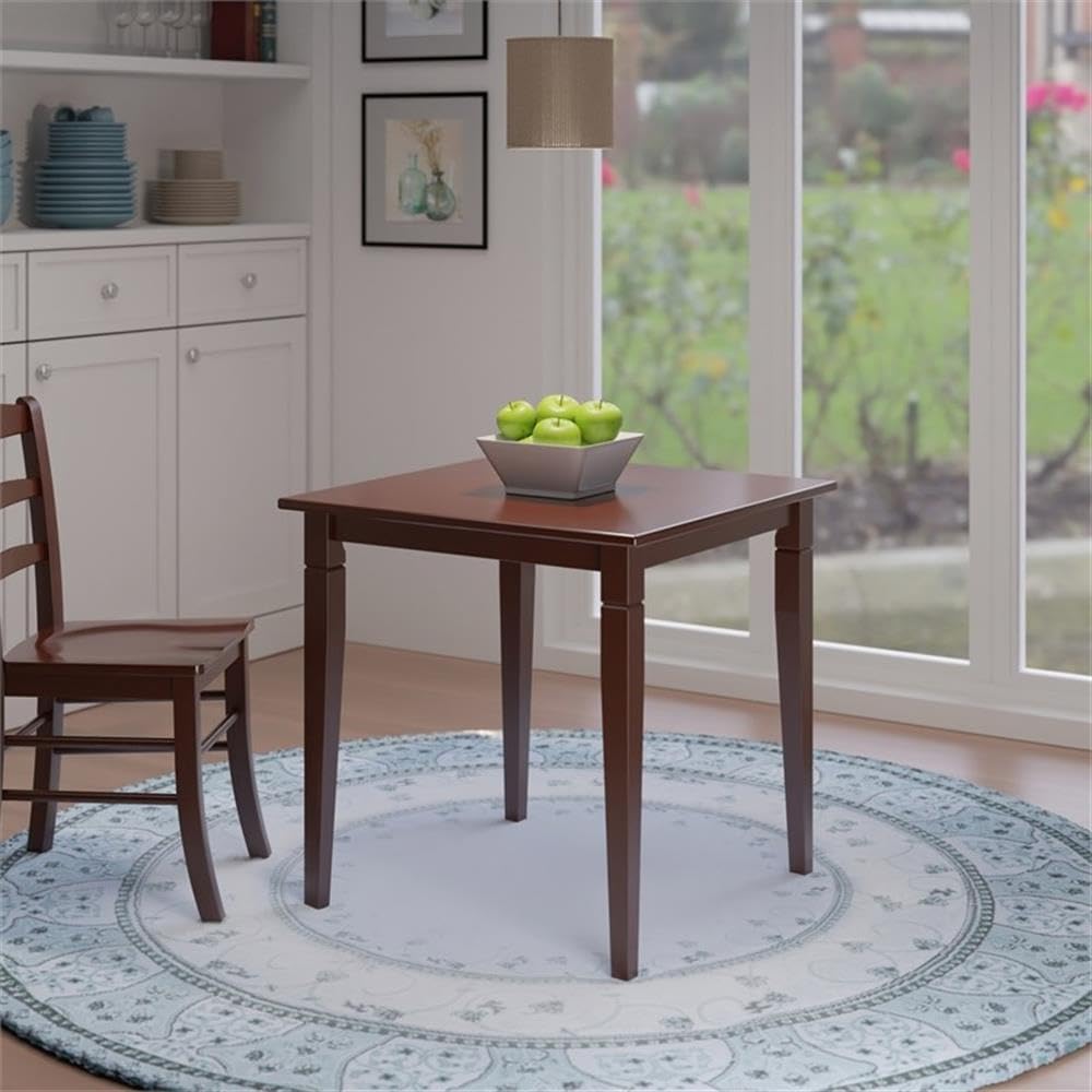 Winsome Kingsgate Dining Table, 29' in Walunt, Sturdy & Stylish Rectagular Table for Eating & Working in Office, Kitchen, Dining Room, Classic Home Decor Furniture