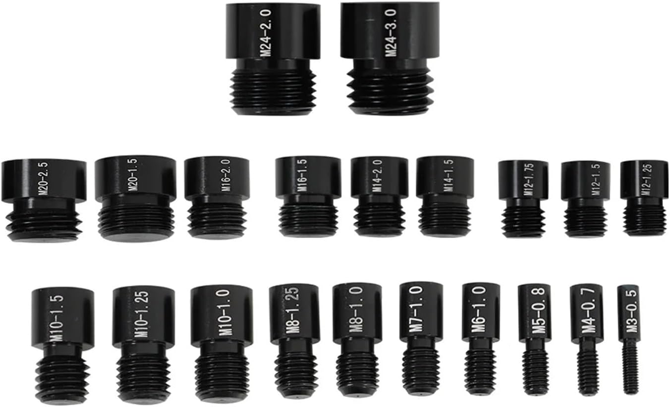 VARNOK Nut and Bolt Thread Checker 44pcs Thread Checker Set, Metric & Inch Sizes, Precision 0.1mm, Industrial Measurement Tool for Engineering Applications