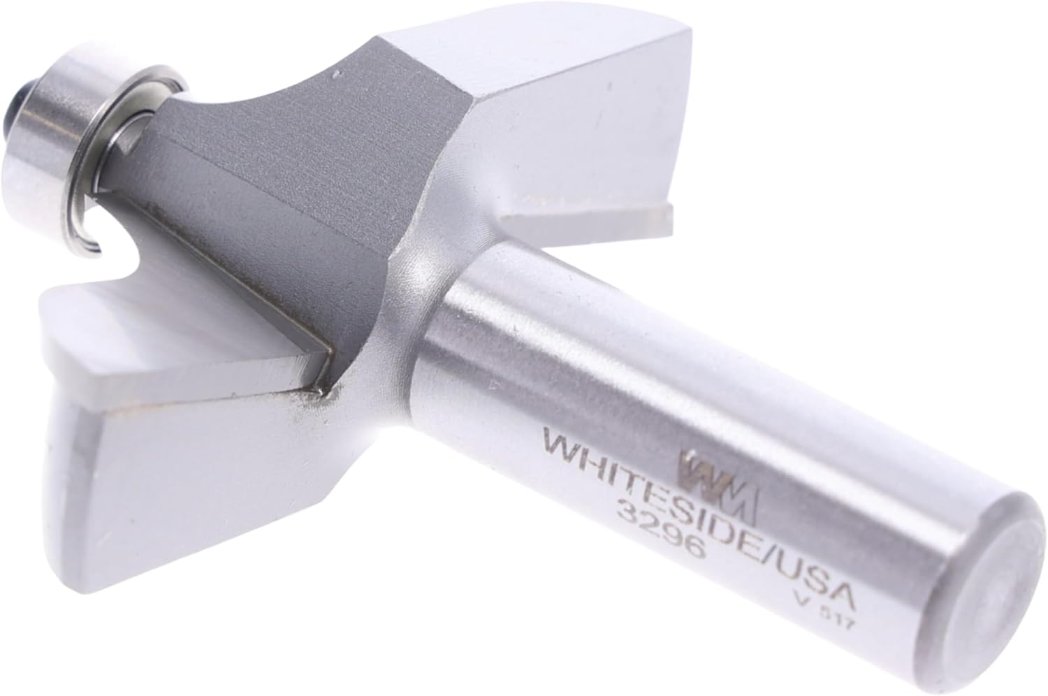 Whiteside 3296 Table Edge Traditional Router Bit: 1 Inch Profile Width, 2-1/2 Inch Large Diameter, 3/4 Inch Cutting Length, 1/2 Inch Shank, 2-1/2 Inch Overall Length, B3 Bearing