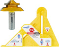 MICROJIG FITFINDER 1/2 Gauge and (R9A) 3/4' Lock Miter Bit with Center Index (1/2' shank) Bundle