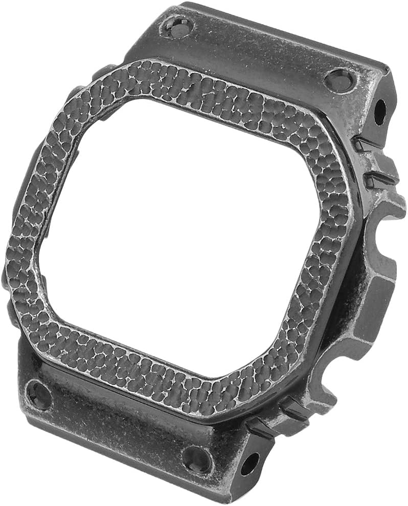Compatible with Casio G-SHOCK Series DW5600, GMW-B5000, GA-2100 Hammered Finish Stainless Steel Case Set, Titanium Alloy Case Accessories
