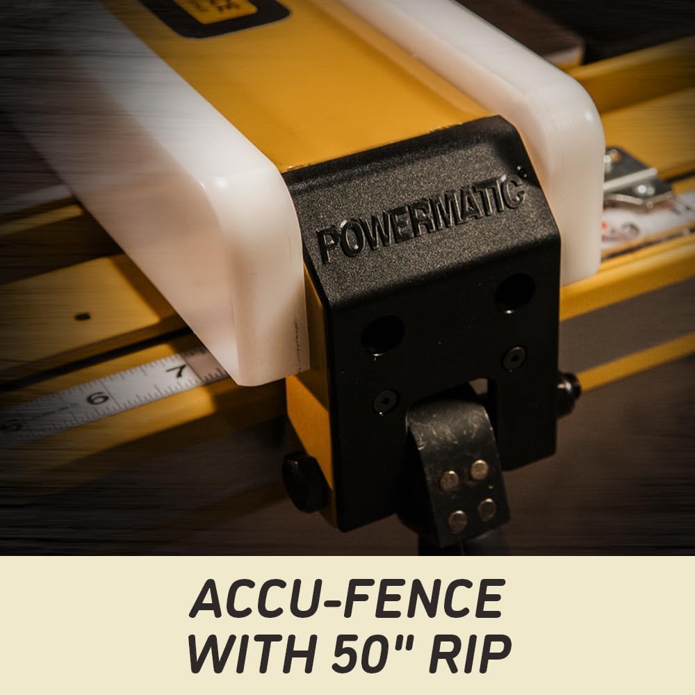 Powermatic 10-Inch Table Saw, Router Lift, 50-Inch Rip, 3 HP, 230V 1Ph (Model PM2000B)