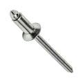 Stainless Steel Pop Rivets 3/16' x 1/4' Flat Countersunk Head Blind 6-4 Qty 250 Durable Fasteners for Construction Automotive Repair Machinery Assembly Improvement Projects