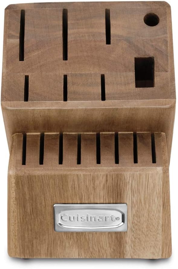 Cuisinart Classic High-Carbon Hammered Stainless Steel Forged Knife Set With Sheath Blade Gaurds (17-Piece Set)