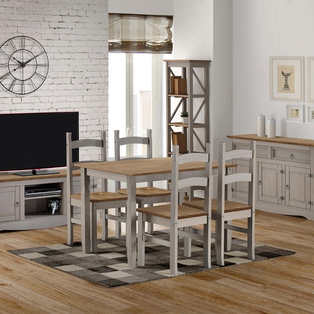 Furniture Dash Rectangular Kitchen & Dining Tables - 4 to 6 Person, Wooden Breakfast Nook & Small Table