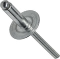 Large Flange Aluminum Pop Rivets All Dome Head Blind Rivet Size (6-4) 3/16' x 1/4' Qty 500 Durable Fasteners for Construction Automotive Repair Machinery Assembly Improvement Projects