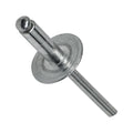 Large Flange Aluminum Pop Rivets All Dome Head Blind Rivet Size (6-4) 3/16' x 1/4' Qty 500 Threaded Fasteners for Mechanical Repair Universal Multi-Purpose Replacement Parts
