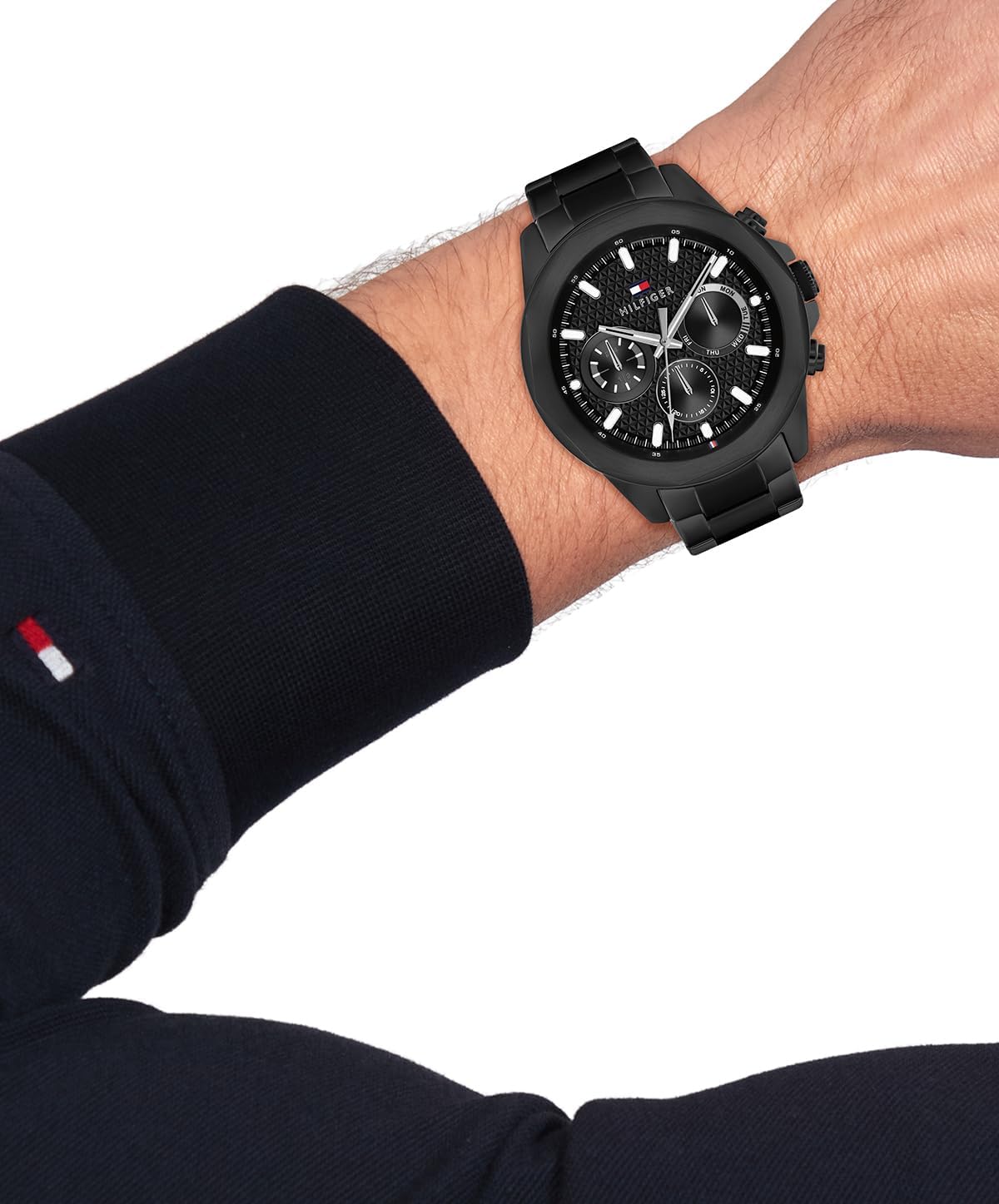Tommy Hilfiger Men's Multifunction Quartz Watch – Stainless Steel Case, 5 ATM Water Resistant, Urban Style Timepiece, Gift for Him