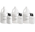 Gallon Shampoo Conditioner and Body Wash Refillable Set with 10.14 oz Matching Pump Bottles 9Pcs Large Capacity Hotel Supplies and Toiletries