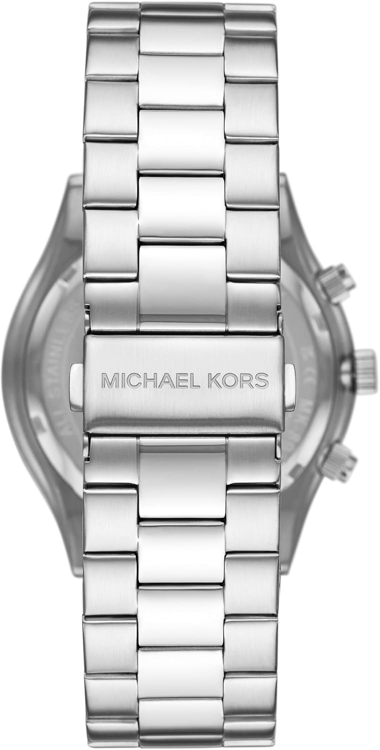 Michael Kors MK9122 - Slim Runway Three-Hand Beige Gold-Tone Stainless Steel Watch