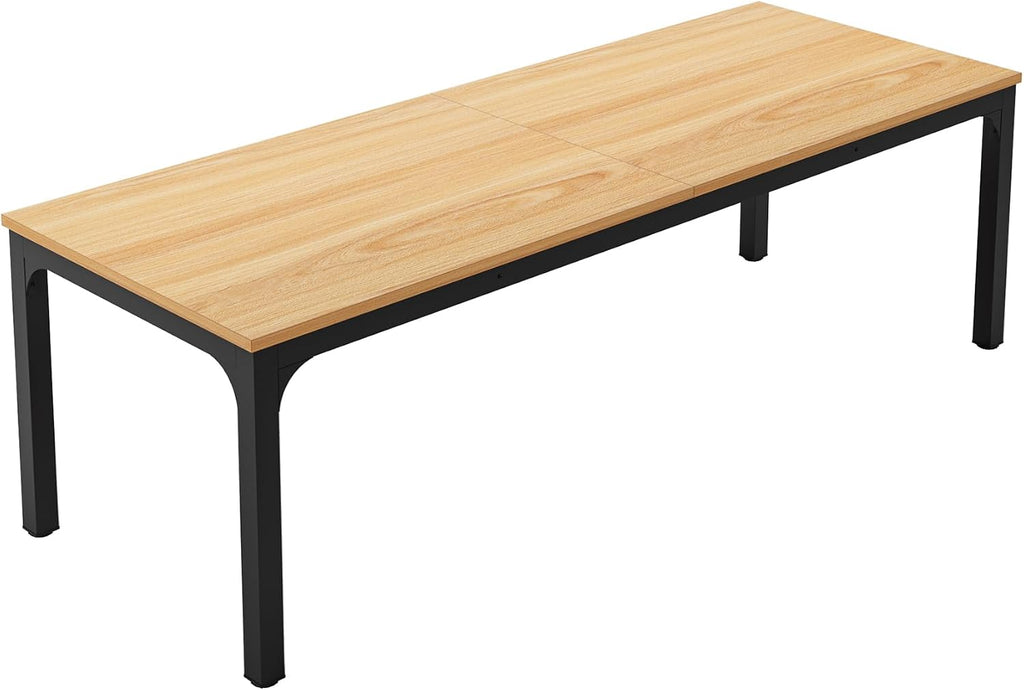 Tribesigns 6.5FT Conference Table, 78.7 Inche Rectangle Meeting Seminar Table, Large Business Tables for 6-8 People (Only Table)