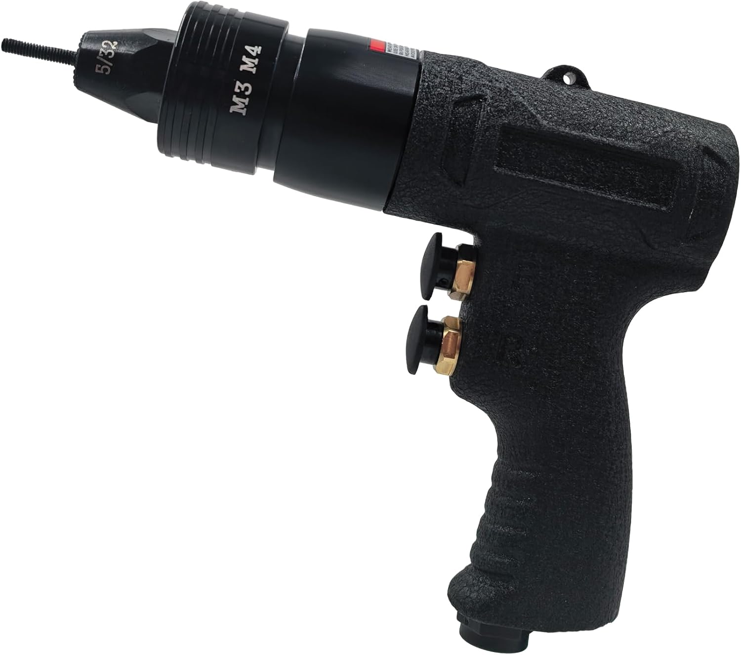 Air Rivet Nut Tool Kit, Pneumatic Pull Nut Setter with 3/16' 5/32' Mandrels for Sheet Metal Fastening Threaded Insert Installation