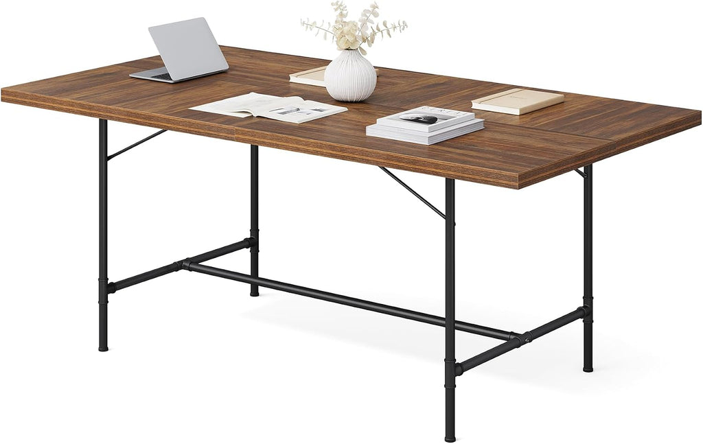 LITTLE TREE 6FT Conference Table, Rectangle 70.8' W x 35.4' D Meeting Table, Seminar Table for Office Conference Room