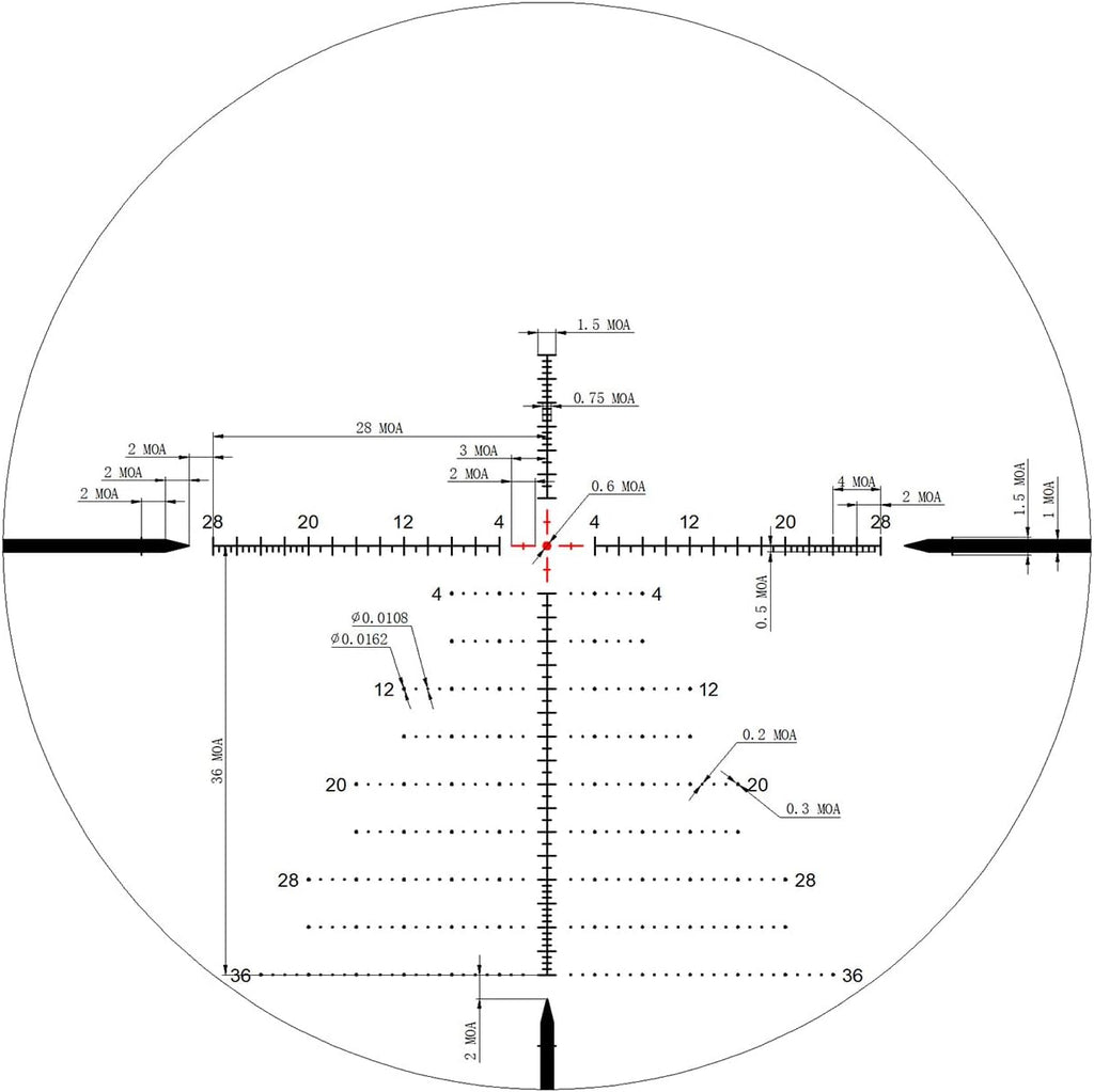 EZshoot FFP Rifle Scope with Zero Stop, MOA Illuminated Reticle, Parallax Adjustment, 30mm Tube Long Range Scope for Hunting, First Focal Plane Riflescope