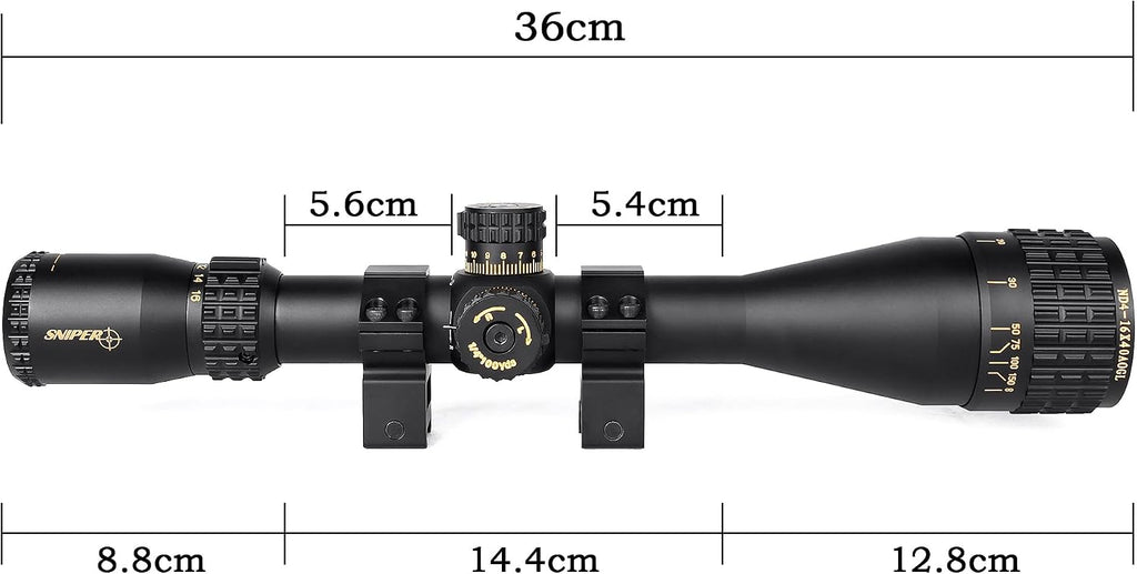 Rifle Scope 6-24x50 / 4-16x50 Red/Green/Blue llluminate Reticle AO Hunting Scope