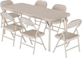 GAOMON 7 Piece Set Folding Table and Chairs Set, Boys and Girls Activity Table and Chairs Set for Dining Room,Daycare,Classrooms