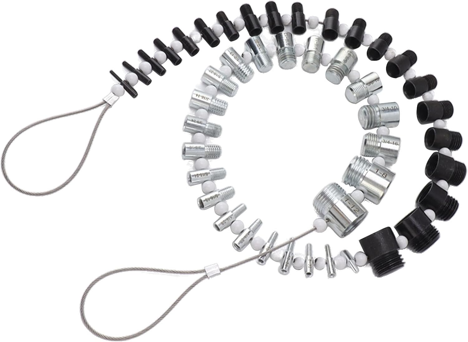 Nut and Bolt, Thread Nut And44 Male Female Thread Identifier Gauges 23 Inch and 21 Metric Sizes, Nut & Bolt Assortment Sets
