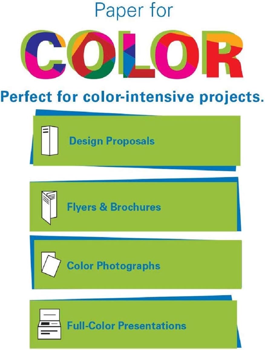 Hammermill Cardstock, Premium Color Copy, 100 lb, 17 x 11 - 3 Pack (750 Sheets) - 100 Bright, Made in the USA Card Stock, 133202C, White