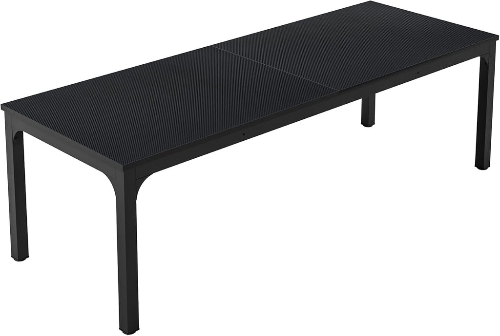 Tribesigns 6.5ft Conference Room Table, 78.74' W x 27.56' D Large Office Meeting Table, Modern Seminar Desk for Boardroom (1, Black)