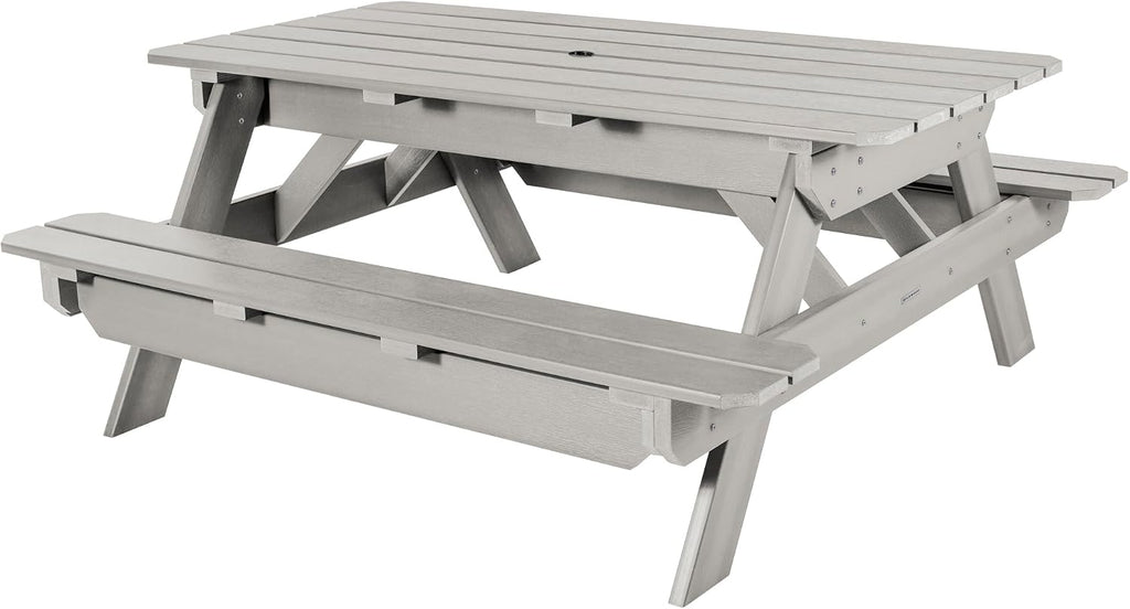 Highwood Hometown Picnic Table, 6 Foot, Harbor Gray