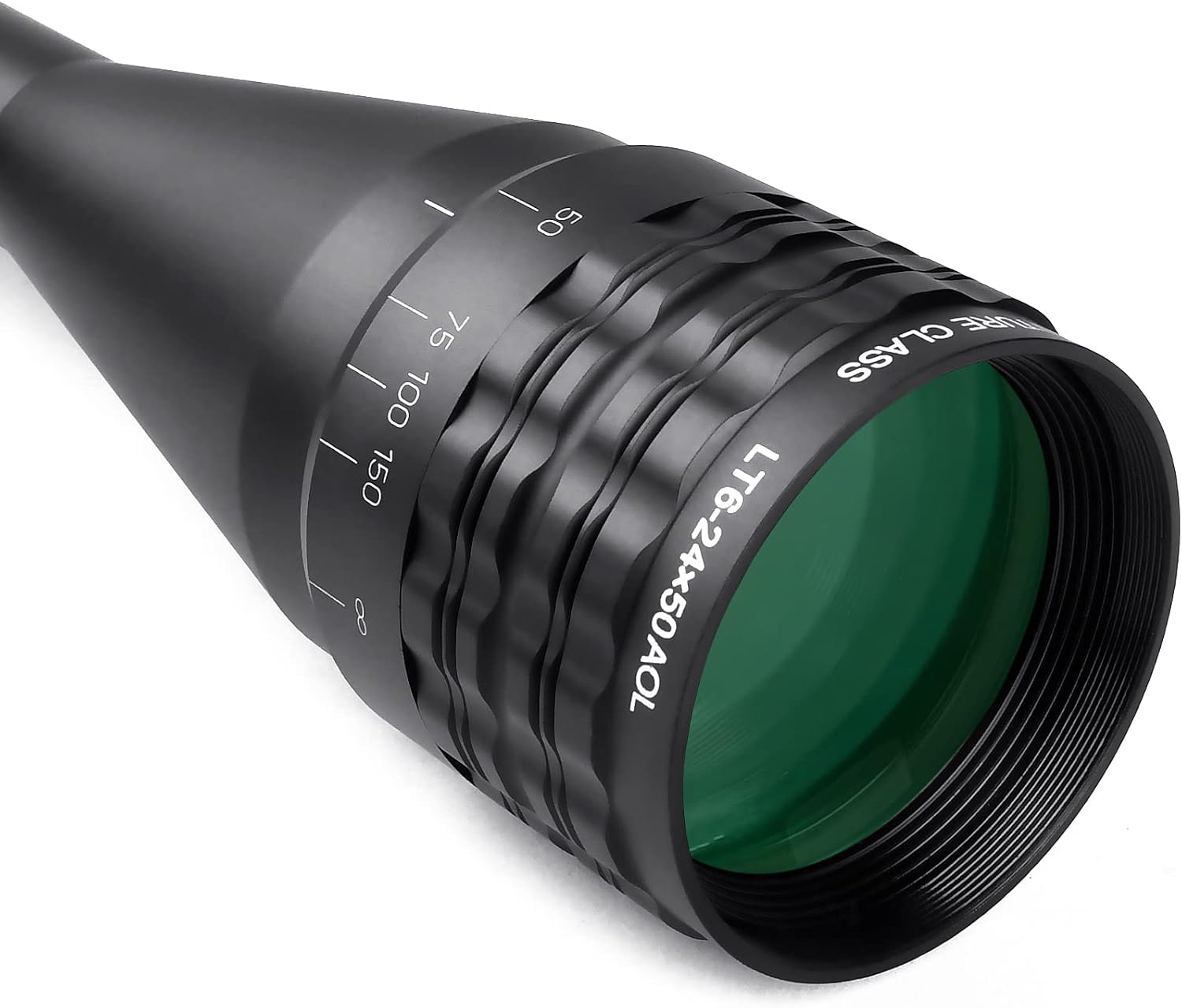 FSI Rifle Scopes 4-16x50 / 6-24x50 /4-12x50 w/Front AO Adjustment, Red/Blue/Green Illuminated Reticle with Picatinny Scope Rings