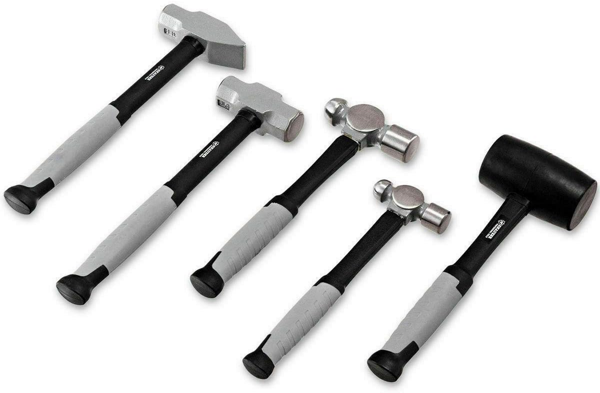 5 Piece Hammer Set Professional Blacksmith Propane Forge Tool Shop Garage Kit,