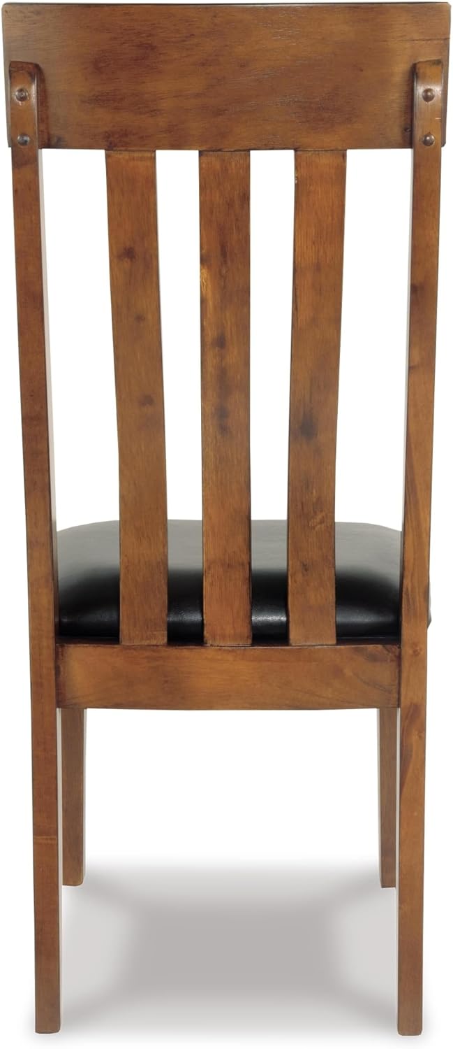 Signature Design by Ashley Ralene Rake Back 19' Dining Room Chair 2 Count, Medium Brown
