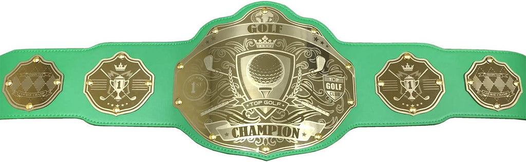 Undisputed Belts Golf Championship Belt Trophy - Custom Text