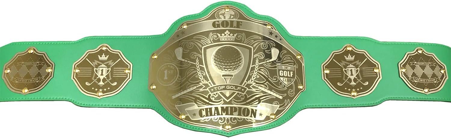 Undisputed Belts Golf Championship Belt Trophy - Custom Text