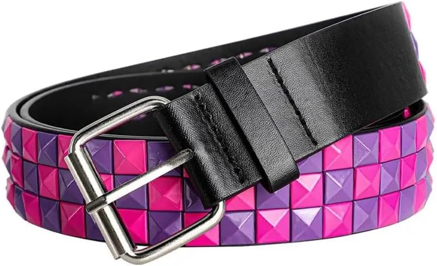 Unisex Heavy Metal Rivet Belt Punk Rock Style For Jeans Pants Streetwear