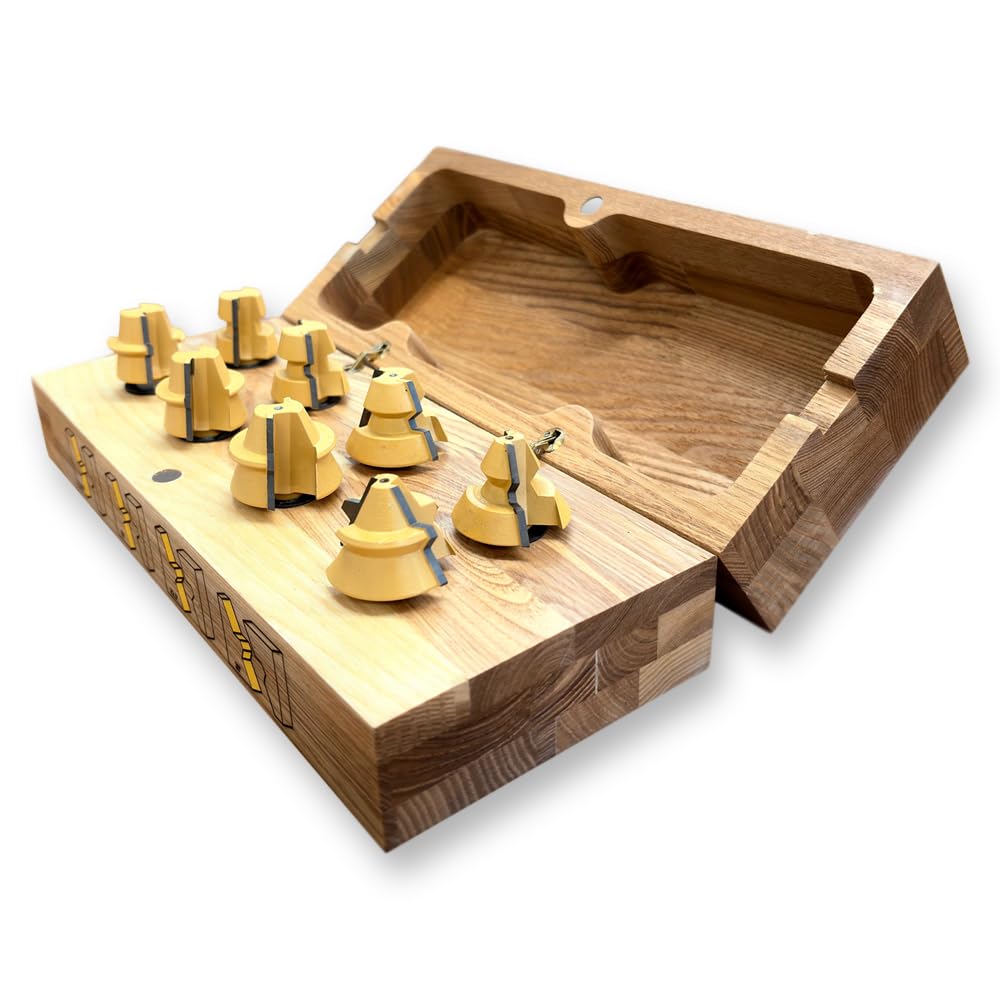 Sommerfelds 8 Piece Angle Making Router Bit Set, 1/2-Inch Shank