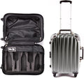 VinGardeValise® The Piccolo Wine Suitcase – 5-Bottle Travel Luggage, TSA-Approved, Durable Hard Shell, Shockproof Foam, Secure Bottle Protection for Enthusiasts & Collectors - Silver