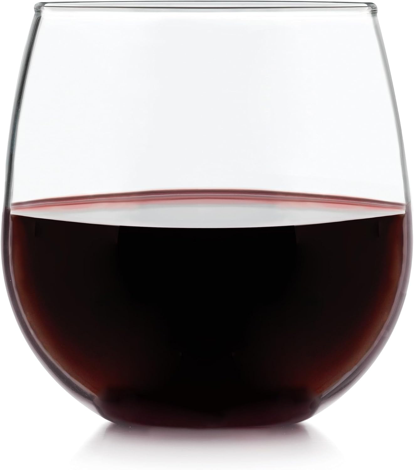 Libbey Stemless Red Wine Glasses, 16.75-ounce, Set of 8