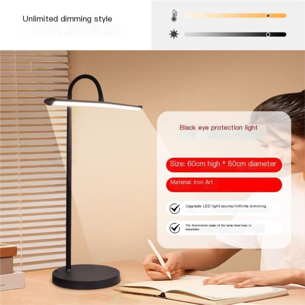 Desk Lamp Multifunctional Desk Lamp for Study, Desk Reading Lamp, Bedside Lamp, Eye Protection, Reading Work Lamp Desk Lanp(C)