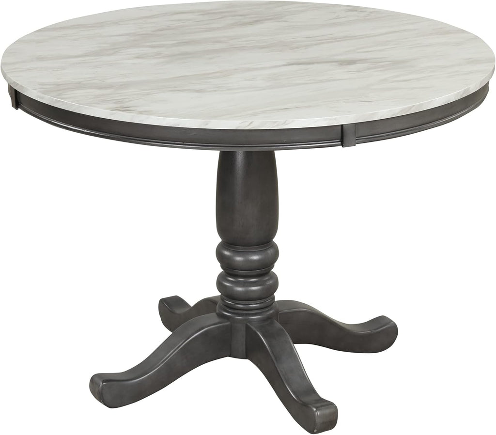 Harper & Bright Designs 5-Piece [Round] [Dining] [Table] and Chair Set, with Cushion Chairs for Family [Dining] Area, Wood
