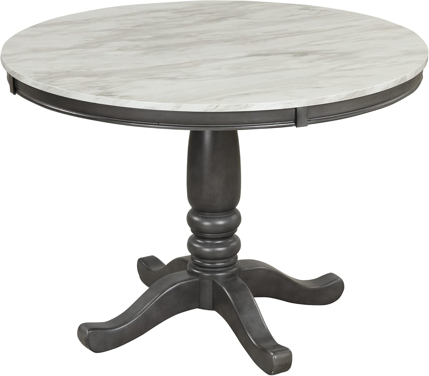 Harper & Bright Designs 5-Piece [Round] [Dining] [Table] and Chair Set, with Cushion Chairs for Family [Dining] Area, Wood