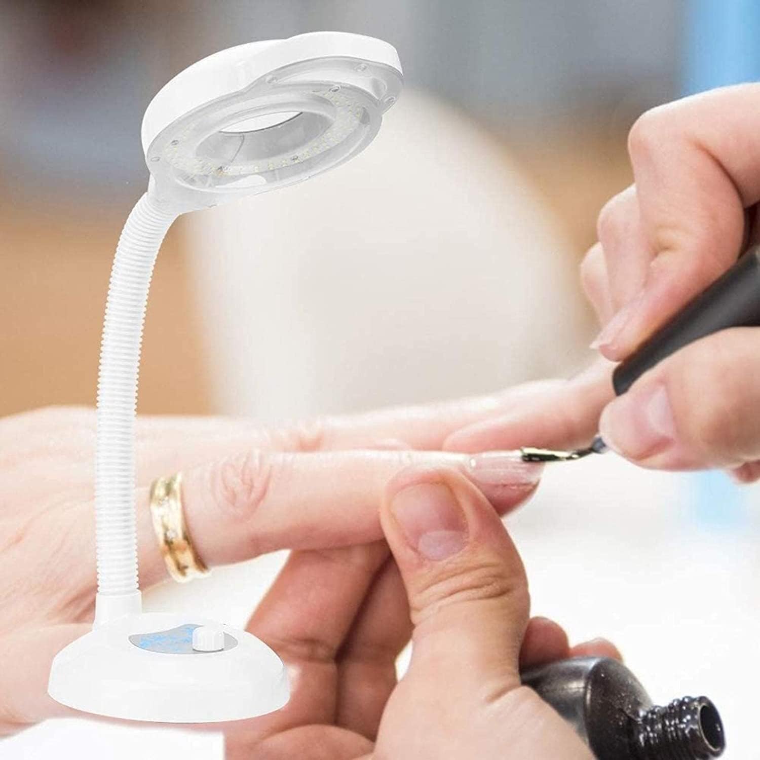 Magnifying Floor lamp Table lamp Manicure lamp can be dispatched Magnifying Glass Cold Light Manicure lamp 8 Times Magnifying Mirror Shadow Lifting lamp