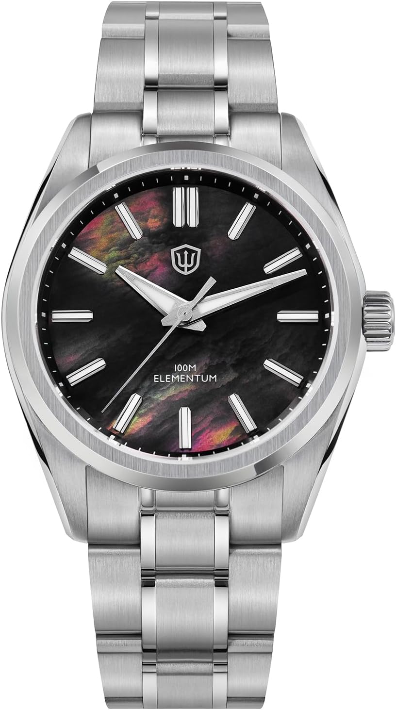watchdives WD0003C Elementum Original Design Men Watch VH31 Sweep Second Quartz Watch 36mm Sapphire Crystal Luxury Wristwatch 100m Waterproof