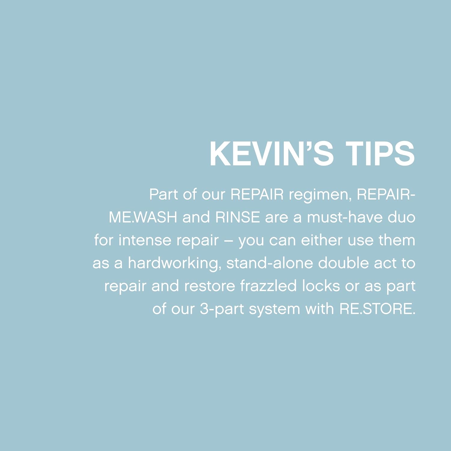 KEVIN.MURPHY REPAIR-ME.WASH & RINSE - Moisturising Hair Repair Shampoo - Hair Repair Conditioner - For All Hair Types Needing Repair - Sulphate & Paraben Free - 1 L / 33.8 fl oz - 2 Pack