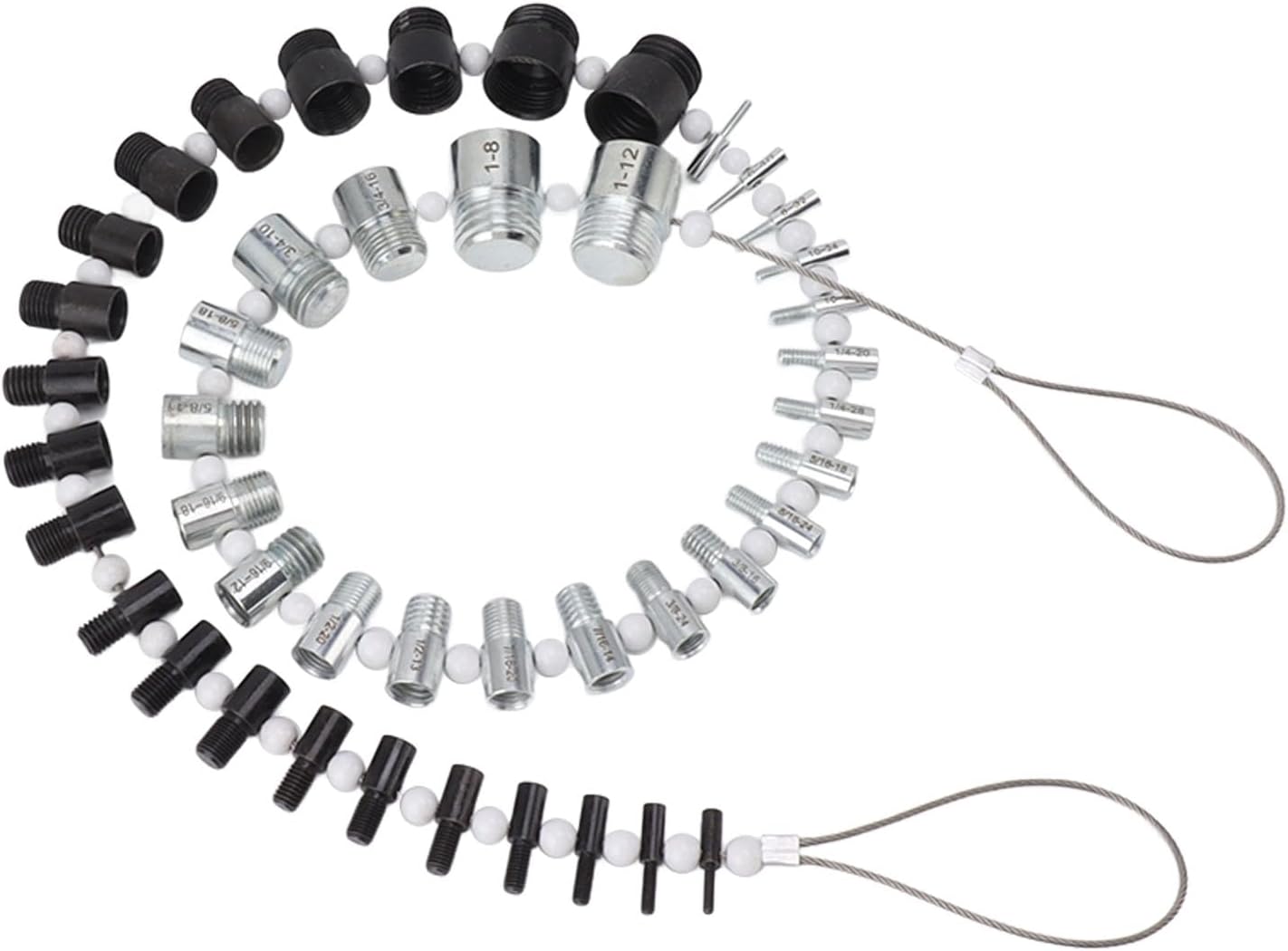 Nut and Bolt, Thread Nut And44 Male Female Thread Identifier Gauges 23 Inch and 21 Metric Sizes, Nut & Bolt Assortment Sets