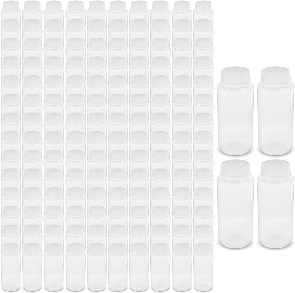 United Scientific™ 16oz Bottles with Lids, Wide Mouth Polypropylene Reagent Bottle, Autoclavable, BPA-Free, RoHS Compliant, 500ml, Case of 144