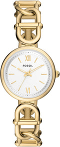 Fossil Women's Watch and Bracelet Set, Carlie Three-Hand Stainless Steel Watch for Women and Bracelet Set