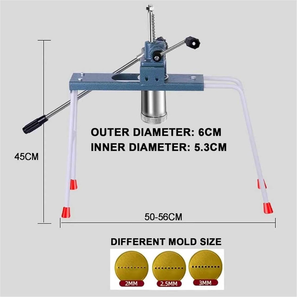 Manual Stick Incense Making Machine, Buddha Incense/Clay Extruder, Incense Making Tool, with 3 Different Sized Mould Plates(2/2.5/3mm), Adjustable Stand 50-56 Cm, for DIY Fragrance Accessory