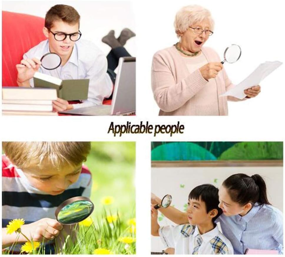Magnifying Glass Magnifying Magnifier Glass with Light LED on Stand Clamp Arm Hands Free Illuminated Glass Table Desk Lamp Stand Clip on for Reading Hobbies/A Gift of Love Efficency